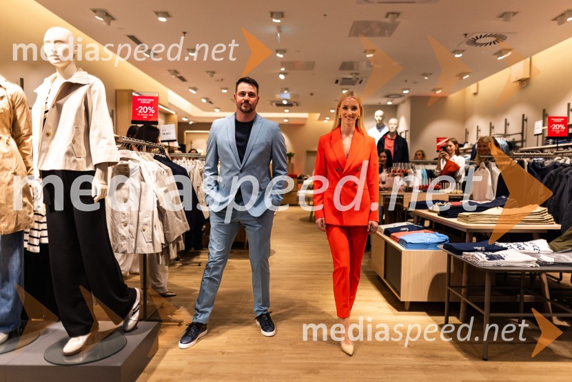  Tomi Gomilšek, podjetnik in glasbenik;  Alida Tomanič, športnica in Miss Slovenije 2024Otvoritev s.Oliver trgovine v Supernovi Ptuj