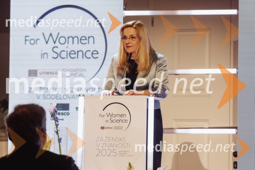 prof. dr. Irena  Mlinarič-Raščan, dr. med. sci., Katedra za klinično biokemijoL'oreal-Unesco Za ženske v znanosti 2025, podelitev priznanj