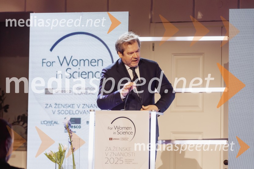   Igor Papič, minister za izobraževanje, znanost in športL'oreal-Unesco Za ženske v znanosti 2025, podelitev priznanj