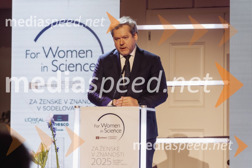   Igor Papič, minister za izobraževanje, znanost in športL'oreal-Unesco Za ženske v znanosti 2025, podelitev priznanj