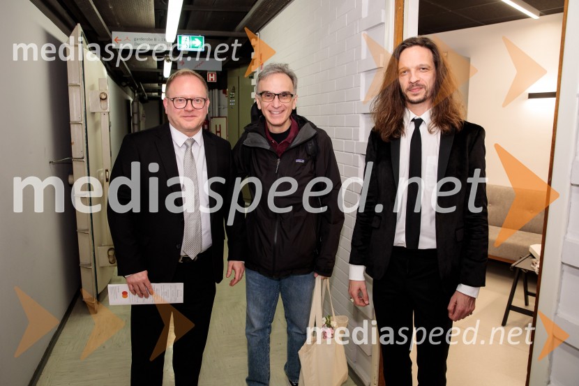 mag. Aleš Drenik, vodja programa resne glasbe, opere in balet, Cankarjev dom;  Gil Shaham, violinist;  Peter Baroš, direktor kulturno-umetniškega programa Cankarjevega domaNemški simfonični orkester iz Berlina v Cankarjevem domu
