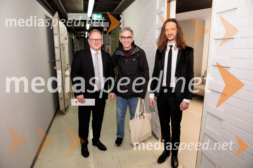 mag. Aleš Drenik, vodja programa resne glasbe, opere in balet, Cankarjev dom;  Gil Shaham, violinist;  Peter Baroš, direktor kulturno-umetniškega programa Cankarjevega domaNemški simfonični orkester iz Berlina v Cankarjevem domu