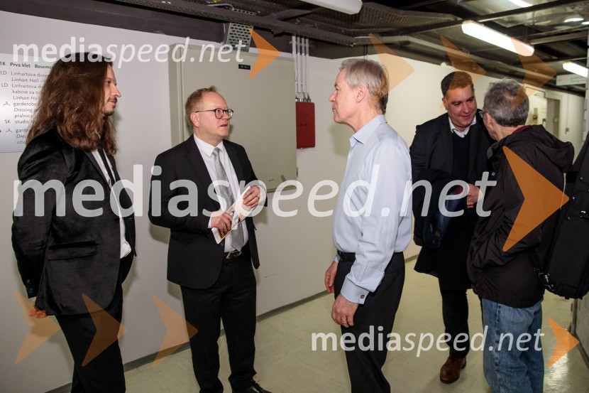  Peter Baroš, direktor kulturno-umetniškega programa Cankarjevega doma;  Aleš Dolinar;  David Robertson, dirigentNemški simfonični orkester iz Berlina v Cankarjevem domu