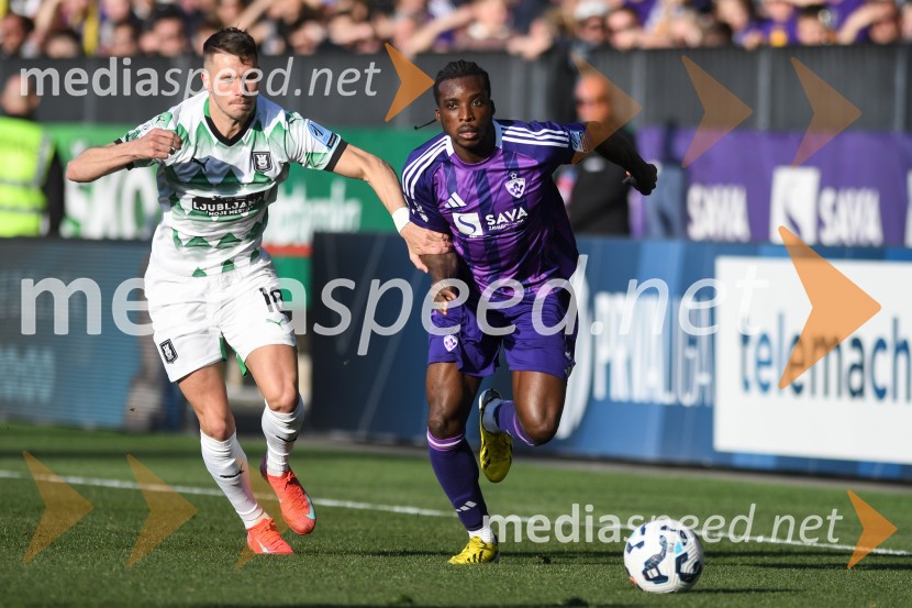  Marko Brest, nogometaš, NK Olimpija;  Sheyi Ojo, nogometaš, NK MariborNK Maribor : NK Olimpija