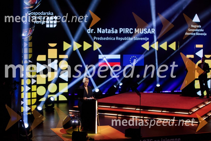dr. Nataša Pirc Musar, predsednica Republike SlovenijePodelitev 57. Nagrad GZS za izjemne gospodarske in podjetniške dosežke