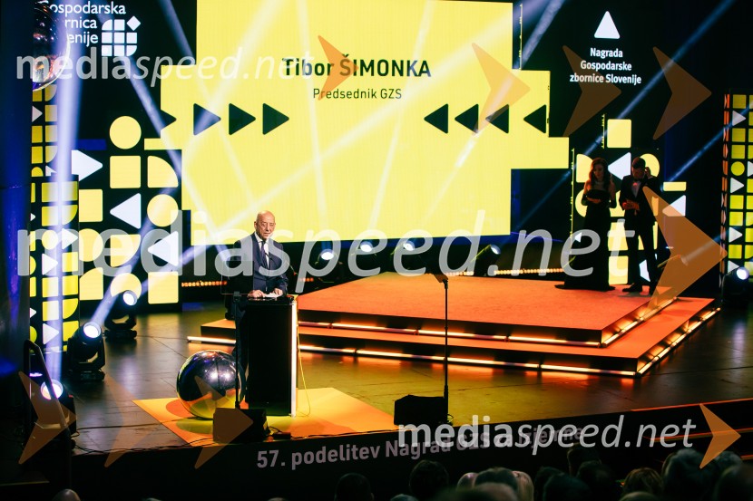  Tibor Šimonka, predsednik Gospodarske zbornice Slovenije Podelitev 57. Nagrad GZS za izjemne gospodarske in podjetniške dosežke