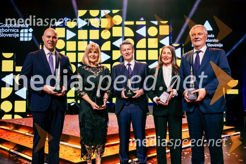  Peter Čas, Vaider Group;  Medeja Lončar, direktorica Siemens Slovenija ter pobudnica izbora Inženirka leta;  Enver Šišić, direktor skupine Perutnina Ptuj, d.o.o.;  Estera Brajak, Medius;  Milan Kuster, I-vent d.o.o.Podelitev 57. Nagrad GZS za izjemne gospodarske in podjetniške dosežke