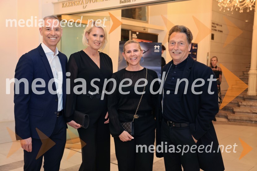  Boštjan Vilčnik, direktor, podjetje Press Clipping;  Petra Juvančič, izvršna direktorica, Združenje Manager;  Patricia  Koren Vilčnik, marketing, Press clipping;  Primož Klemen, ProfilManagerski kulturni večer