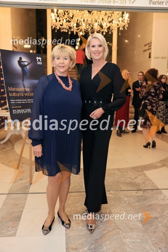  Jasna  Dominko Baloh, direktorica izobraževalnega podjetja Doba;  Petra Juvančič, izvršna direktorica, Združenje ManagerManagerski kulturni večer