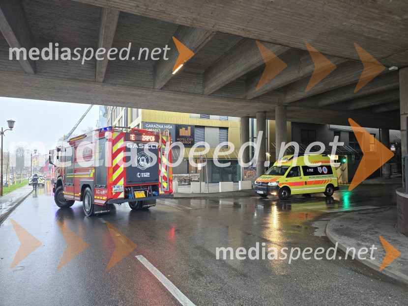 Požar na Loški cesti v Mariboru