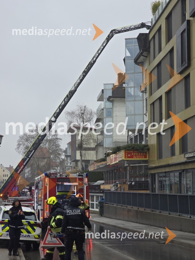 Požar na Loški cesti v Mariboru