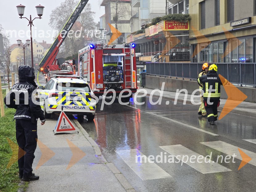Požar na Loški cesti v Mariboru