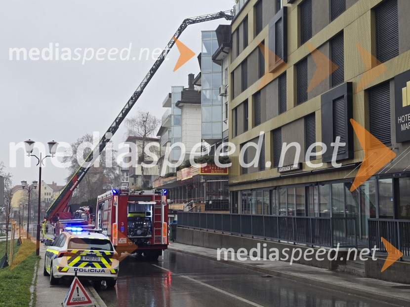 Požar na Loški cesti v Mariboru