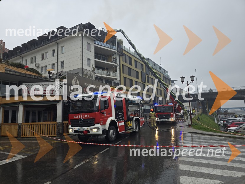 Požar na Loški cesti v Mariboru