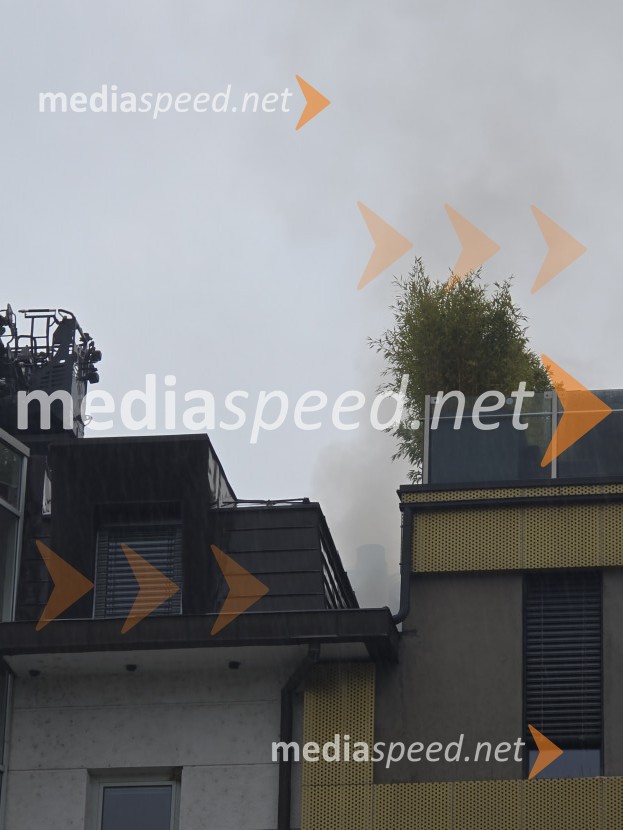 Požar na Loški cesti v Mariboru