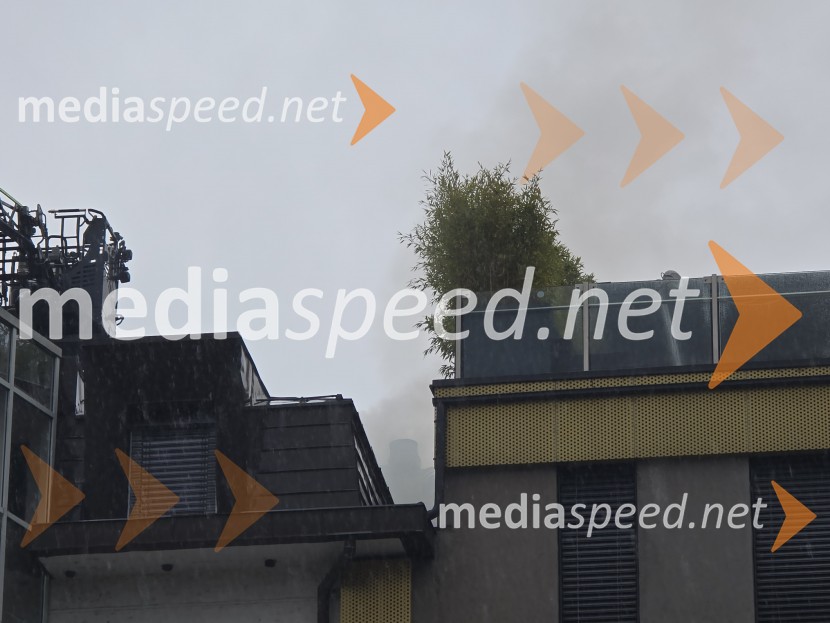 Požar na Loški cesti v Mariboru