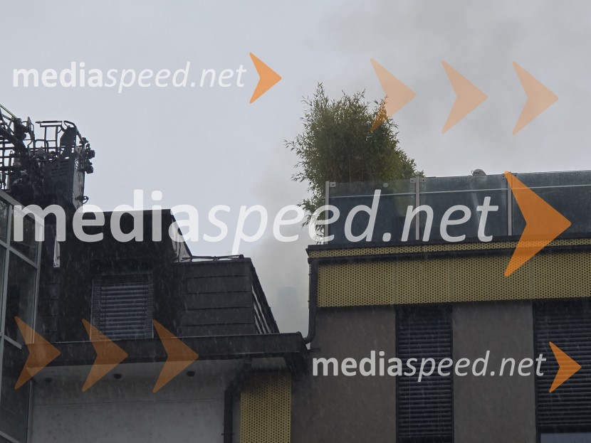 Požar na Loški cesti v Mariboru