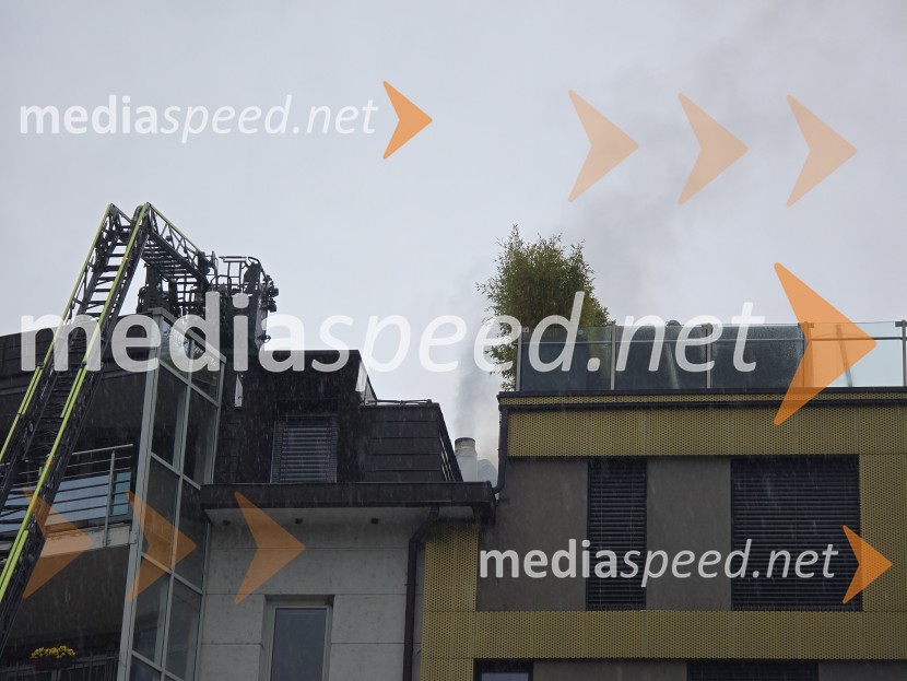 Požar na Loški cesti v Mariboru