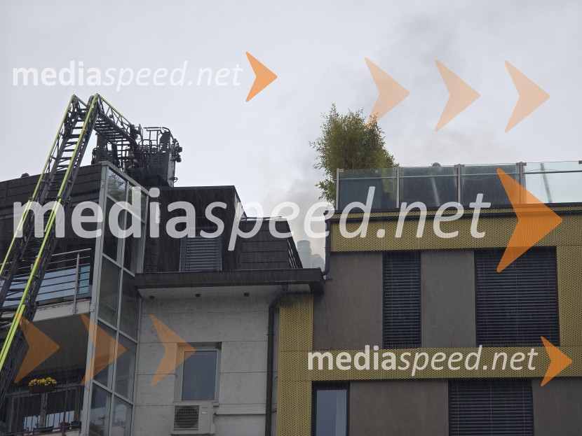 Požar na Loški cesti v Mariboru