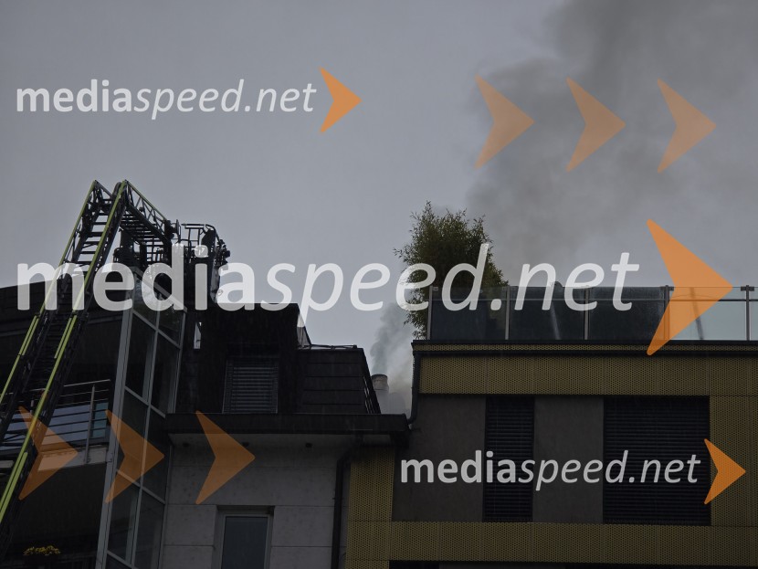 Požar na Loški cesti v Mariboru