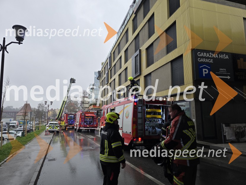 Požar na Loški cesti v Mariboru