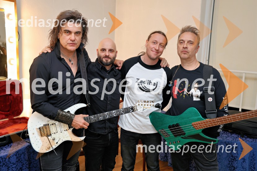  Bor Zuljan, kitarist, Šank rock;  Gregor Jančič, pevec skupine Happy Ol´McWeasel;  Marko Soršak-Soki, bobnar, skupina Elvis Jackson;  Jani Hace, glasbenik, SiddhartaSokijev dobrodelni masterclass