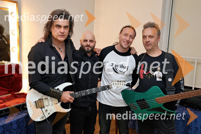  Bor Zuljan, kitarist, Šank rock;  Gregor Jančič, pevec skupine Happy Ol´McWeasel;  Marko Soršak-Soki, bobnar, skupina Elvis Jackson;  Jani Hace, glasbenik, SiddhartaSokijev dobrodelni masterclass