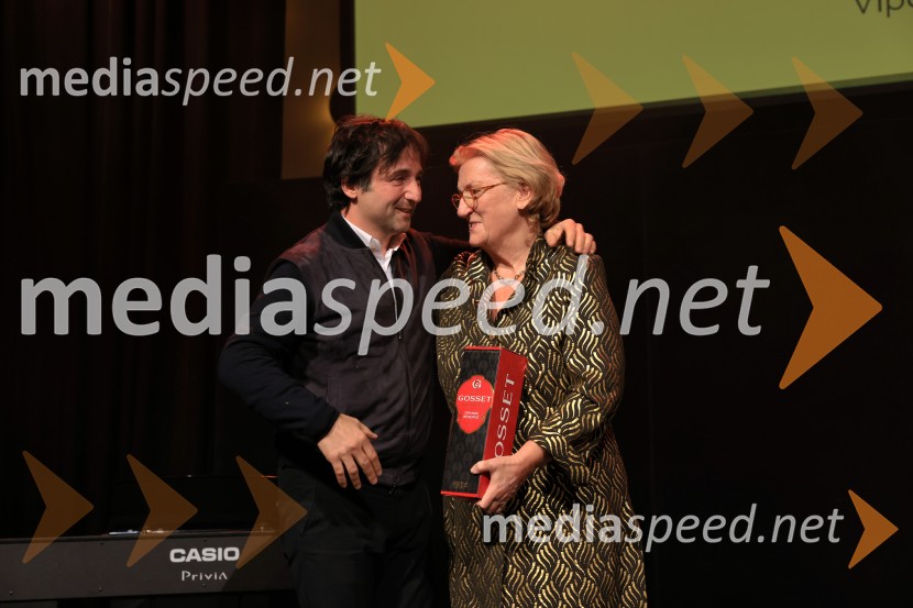  Tomaž Kavčič, kuharski mojster, Pri Lojzetu, Zemono, podpredsednik BASS;  Mira Šemić, direktorica, Gault&Millau SlovenijaGAULT&MILLAU podelil nagrade za leto 2025