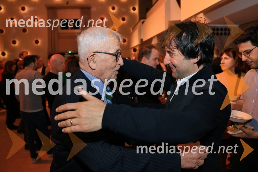 dr. Peter  Čeferin, pravnik, pisatelj;  Tomaž Kavčič, kuharski mojster, Pri Lojzetu, Zemono, podpredsednik BASSGAULT&MILLAU podelil nagrade za leto 2025