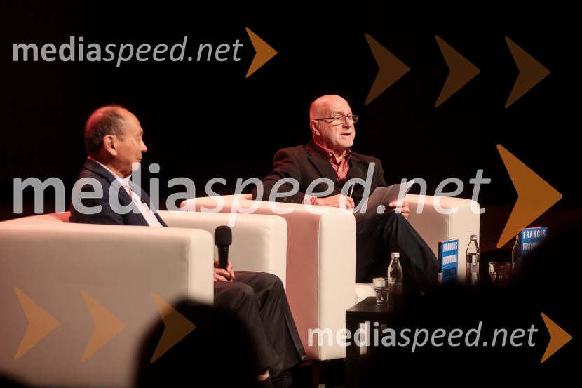  Francis Fukuyama, politolog in politični ekonomist; dr. Rudi Rizman, zagovornik človekovih pravicFabula v teoriji s Francisom Fukuyamo, Cankarjev dom