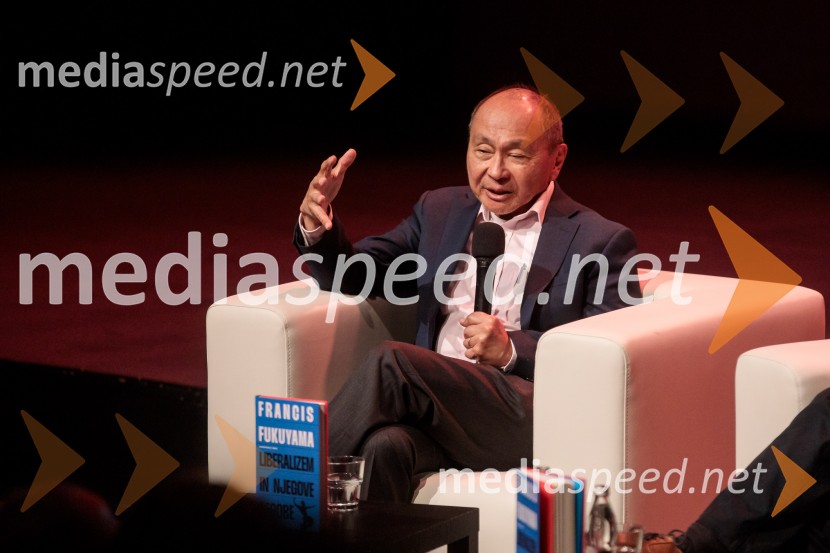  Francis Fukuyama, politolog in politični ekonomistFabula v teoriji s Francisom Fukuyamo, Cankarjev dom
