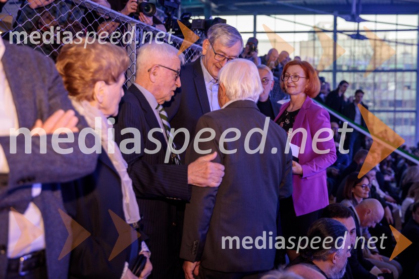 dr. Peter  Čeferin, pravnik, pisatelj;  Danilo Türk, nekdanji predsednik Republike Slovenije;  Milan Kučan, nekdanji predsednik Republike SlovenijeOdprtje Športnega centra Ilirija