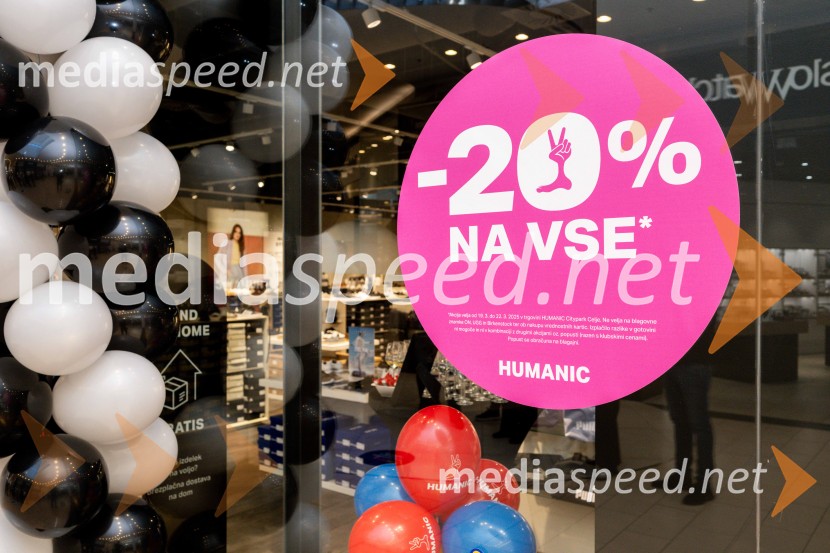 Otvoritev trgovine Humanic na novi lokaciji