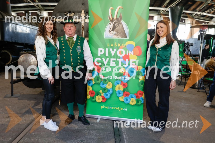  Neža Blatnik Sojar;  ... ;  ... Novinarska konferenca pred festivalom Pivo in cvetje Laško 2025