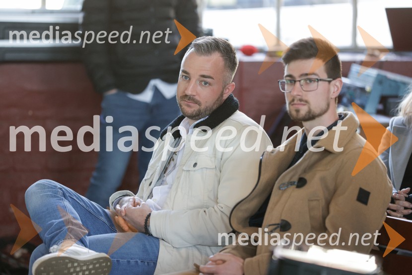  Dejan Krajnc, Dejan Dogaja;  ... Novinarska konferenca pred festivalom Pivo in cvetje Laško 2025