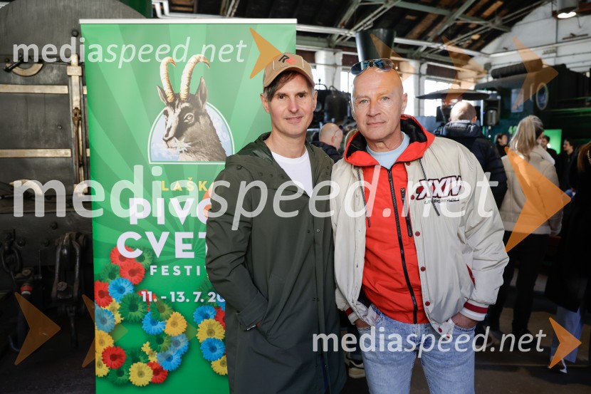  Rok  Lunaček, pisec besedil, aranžer in pevec;  Miran Rudan, pevecNovinarska konferenca pred festivalom Pivo in cvetje Laško 2025