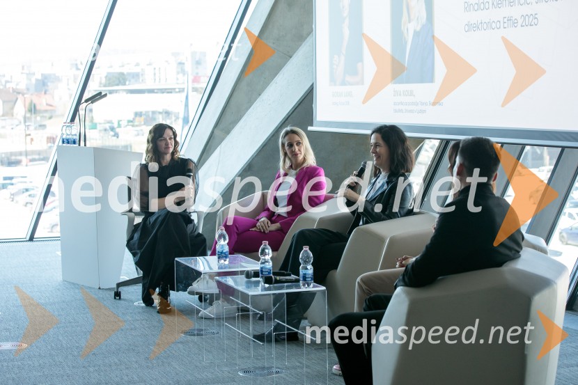  Rinalda Klemenčič, strokovna direktorica Effie Slovenija 2025;  Živa Kolbl, docentka za področje trženja, Ekonomska fakulteta, Univerza v Ljubljani;  Dunja Antonijević, vodja produktnega marketinga, Krka2. Effie dan