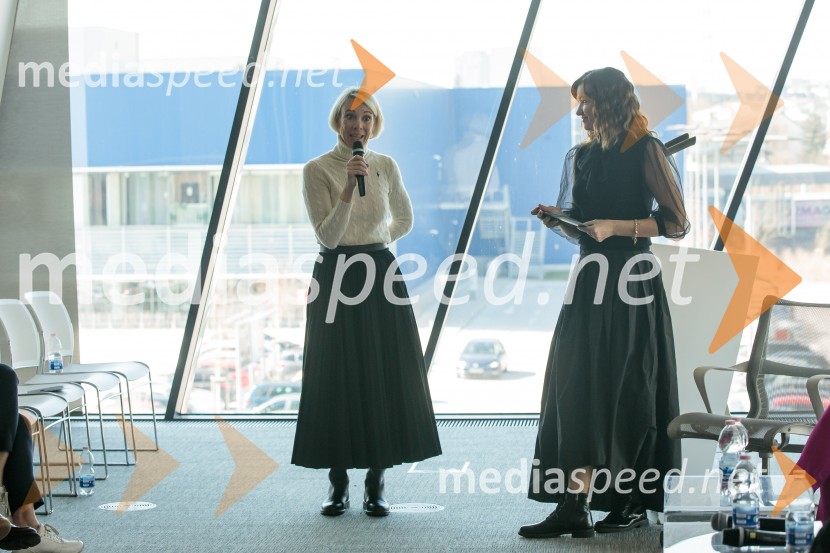  Špela Žorž, predsednica Effie Slovenija 2025;  Rinalda Klemenčič, strokovna direktorica Effie Slovenija 20252. Effie dan