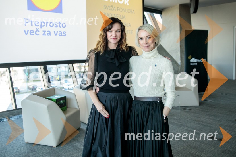  Rinalda Klemenčič, strokovna direktorica Effie Slovenija 2025;  Špela Žorž, predsednica Effie Slovenija 20252. Effie dan
