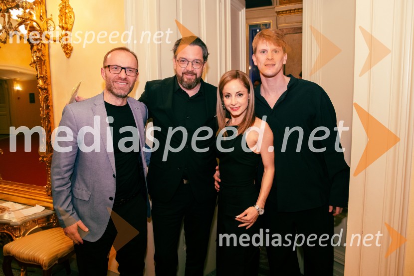  Klemen Valter, poslovni vodja programa, SNG Opera in Balet Ljubljana;  Marko  Hribernik, direktor SNG Opera in balet Ljubljana;  Ana Klašnja, balerina;  Lukas Zuschlag, baletnik, koreografOpera za tri groše, koprodukcija SNG Drama Ljubljana in SNG Opera in balet Ljubljana