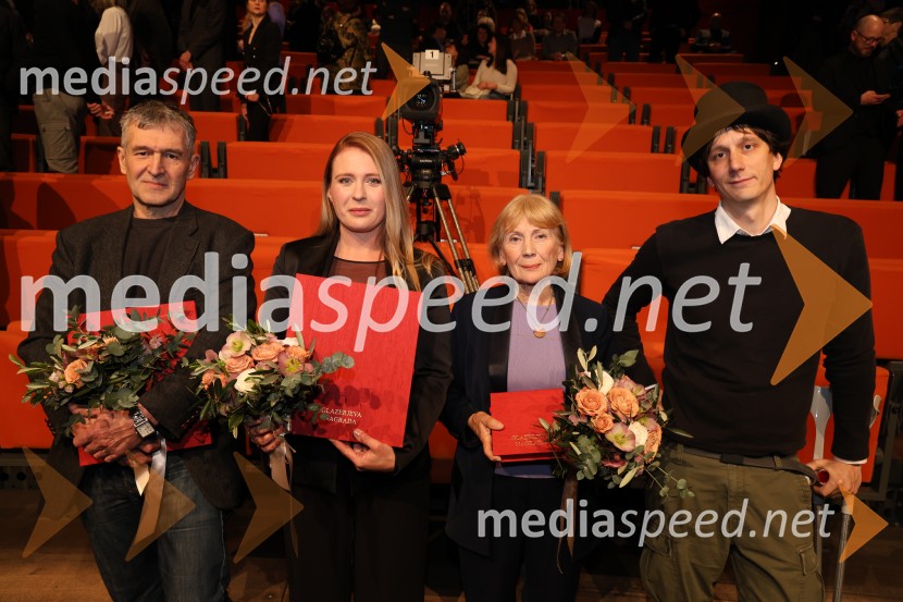  Avgust Demšar, pisatelj;  Oksana Pečeny, koncertna mojstrica;  Anka Krašna, slikarka;  Jurij Drevenšek, igralecGlazerjeve nagrade 2025, podelitev