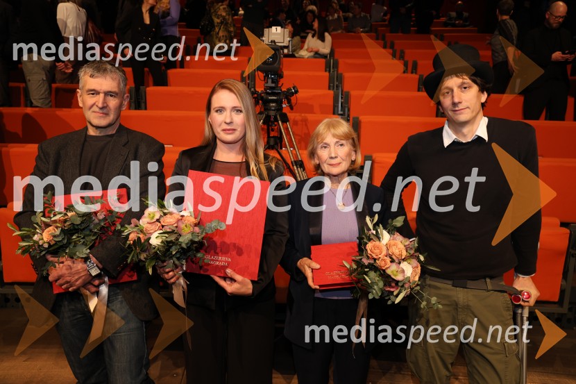  Avgust Demšar, pisatelj;  Oksana Pečeny, koncertna mojstrica;  Anka Krašna, slikarka;  Jurij Drevenšek, igralecGlazerjeve nagrade 2025, podelitev