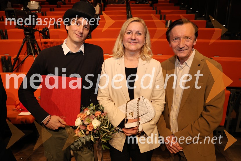  Jurij Drevenšek, igralec;  Andreja Zakonjšek Krt, sopranistka;  Vili Ravnjak, dramaturg, SNG MariborGlazerjeve nagrade 2025, podelitev