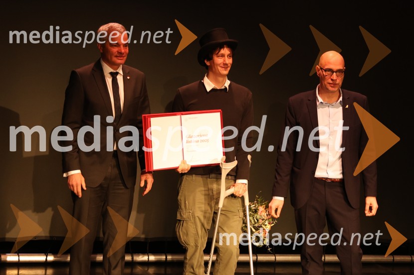  Aleksander Saša Arsenovič, župan, Mestna občina Maribor;  Jurij Drevenšek, igralec;  ... Glazerjeve nagrade 2025, podelitev