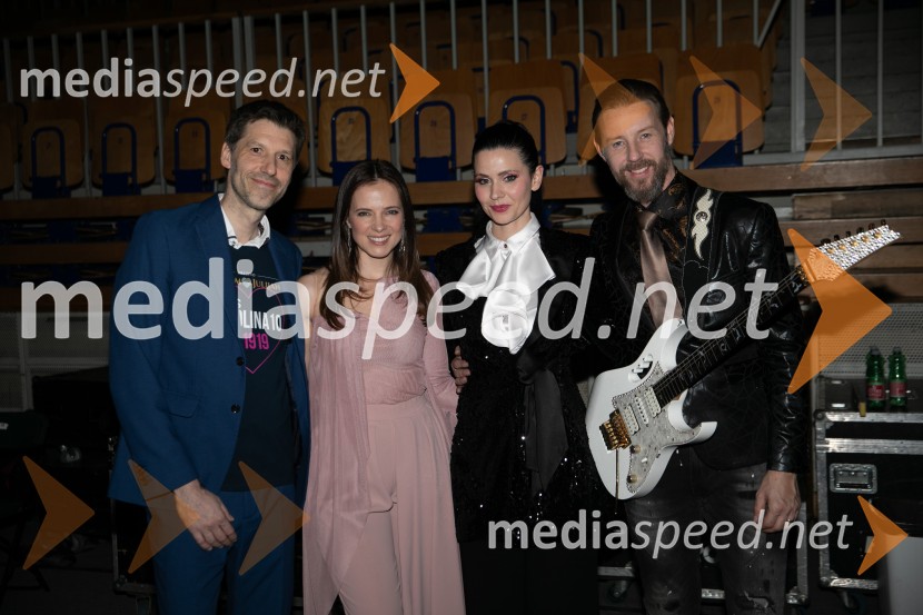  Nejc Jelen, predsednik Društva Viljem Julijan;  Nina Pušlar, pevka;  ... ;  Gregor Bezenšek, glasbenik, Soulgreg artist, društvo Viljem Julijan, kandidat na predsedniških volitvah 2022Veliki dobrodelni koncert za Karolino