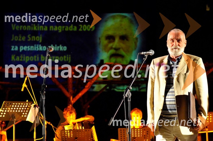 Jože Snoj, pesnik in dobitnik Veronikine nagrade 2009Podelitev Veronikinih nagrad