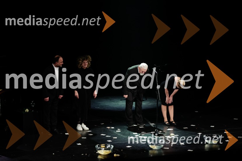  Joži Šalej, glasbenik;  Tijana Zinajić, režiserka, igralka;  Jože  Pernarčič;  Vesna Pernarčič, igralkaPiaf, Edith Piaf – jubilejna predstava ob 20. sezoni, Cankarjev dom