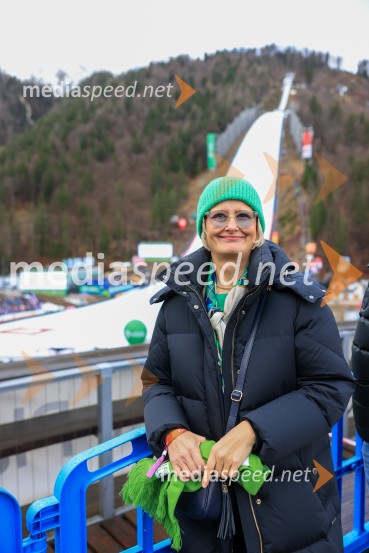  Marta Bulhak, direktorica Pivovarna Laško UnionDomen Prevc do rekorda, Anže Lanišek do zmage, Planica 2025, nedelja