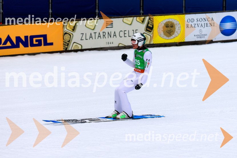  Anže Lanišek, smučarski skakalecDomen Prevc do rekorda, Anže Lanišek do zmage, Planica 2025, nedelja