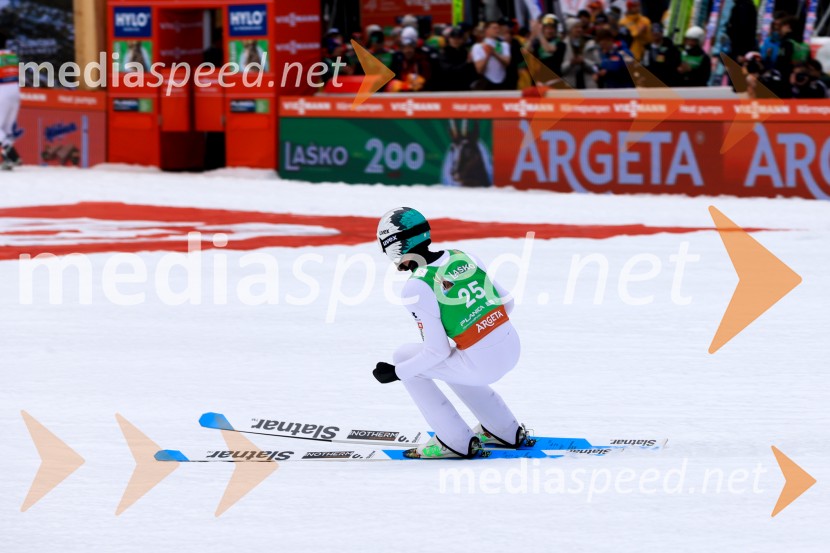  Anže Lanišek, smučarski skakalecDomen Prevc do rekorda, Anže Lanišek do zmage, Planica 2025, nedelja